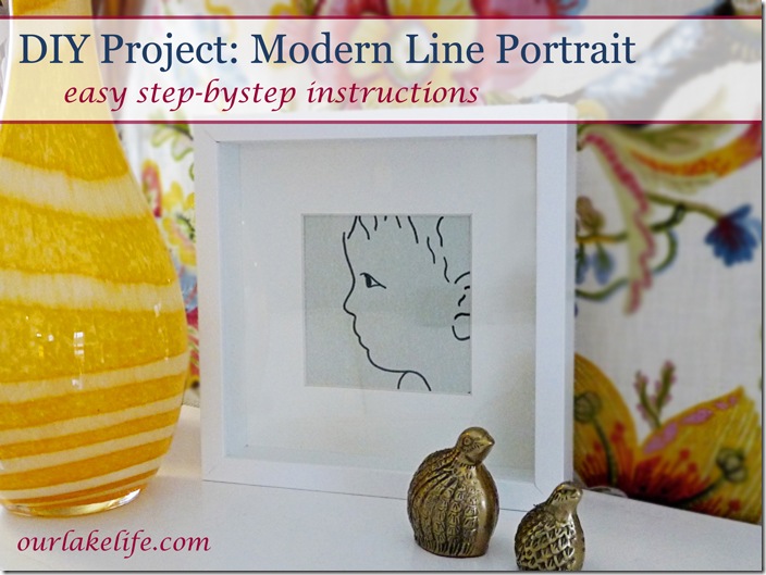 DIY Project: Modern Line Portrait